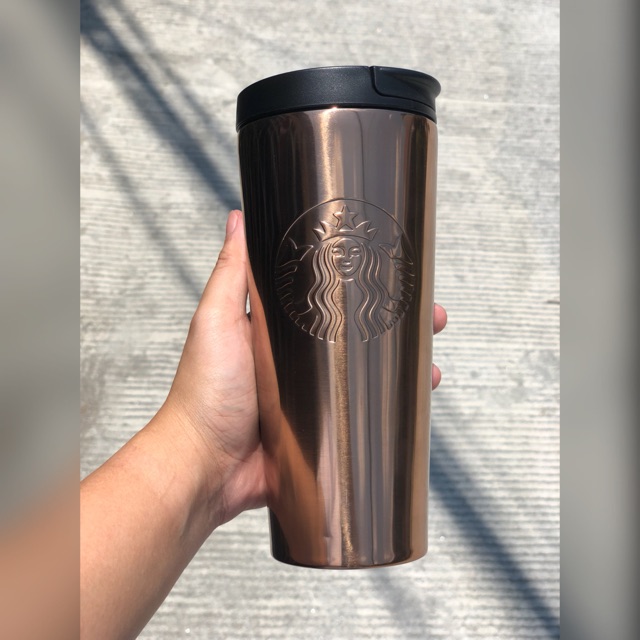 Authentic Starbucks Bronze Copper Stainless Steel Tumbler Shopee