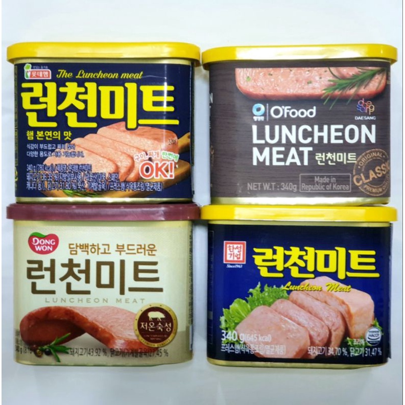 Lotte, Hansung, Dongwon Korean Luncheon Meat 340g (Authentic) Shopee