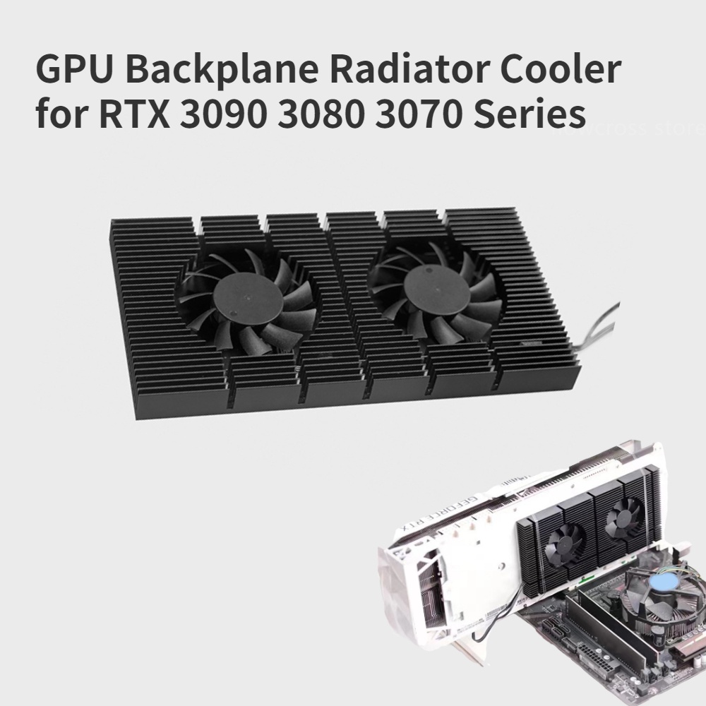 GPU Backplate Radiator Graphics Card DIY Backplane Memory Cooling