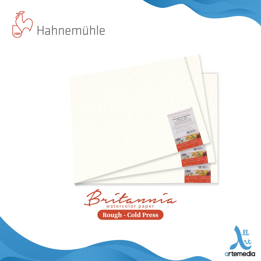 Watercolor Paper Hahnemuhle Britannia 50x65cm Watercolor Paper Sheet