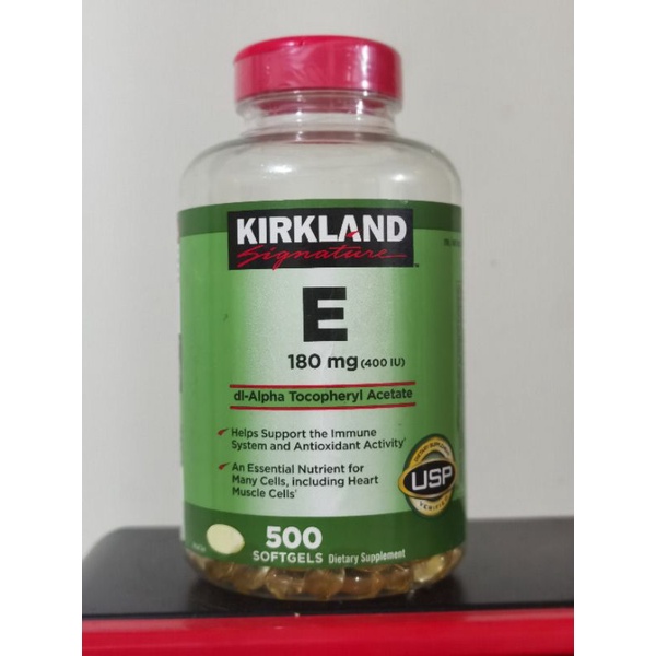kirkland Vitamin E 400iu 180mg 500 softgel multivitamin d alpha