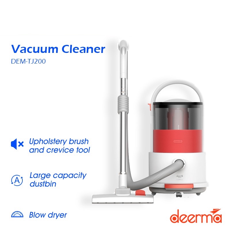 Deerma TJ200 Wet And Dry Vacuum Cleaner Handheld Aspirator cyclone Suction Vacuum Cleaners