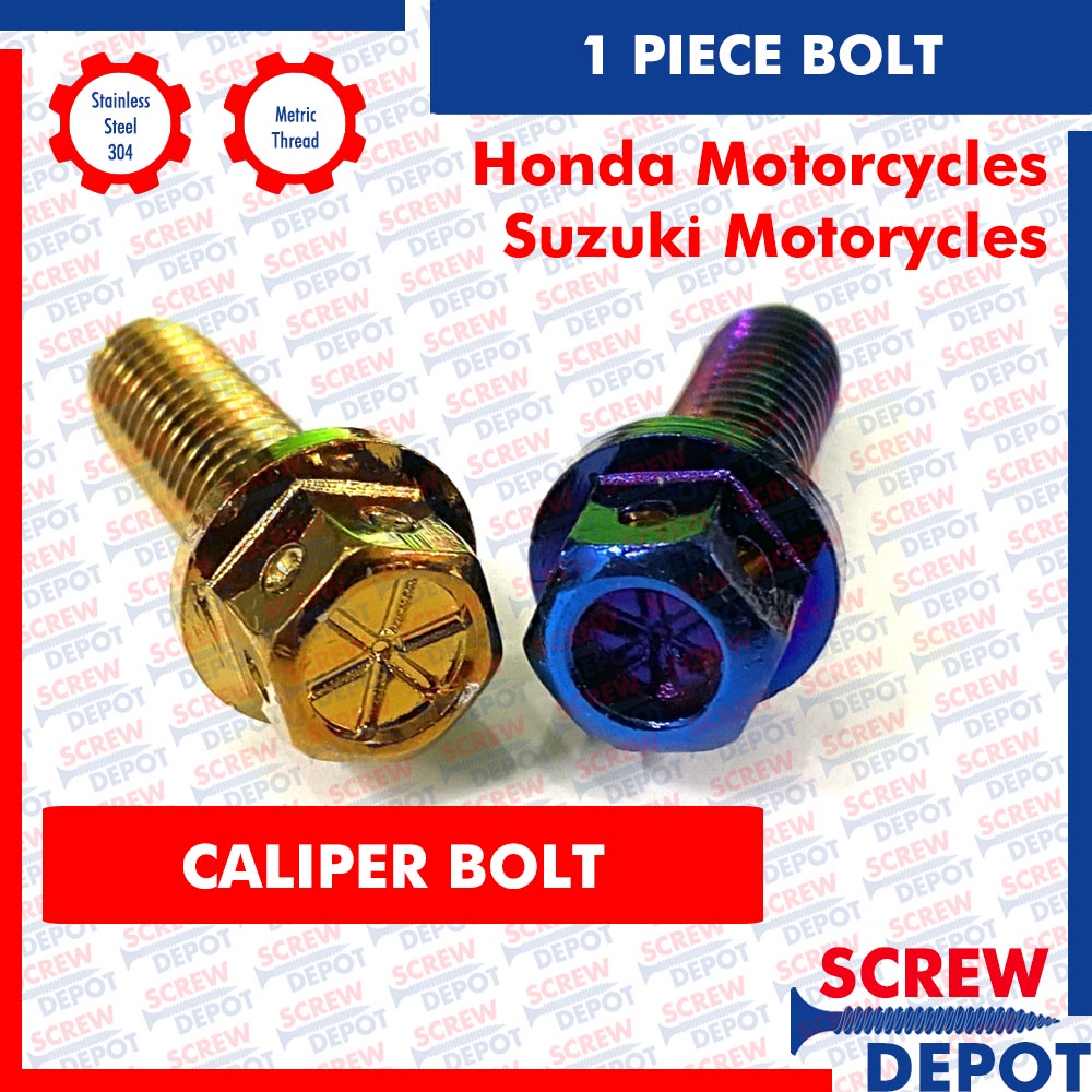 Caliper Bolt Set Honda and Suzuki ( Motorcycle Screw Depot