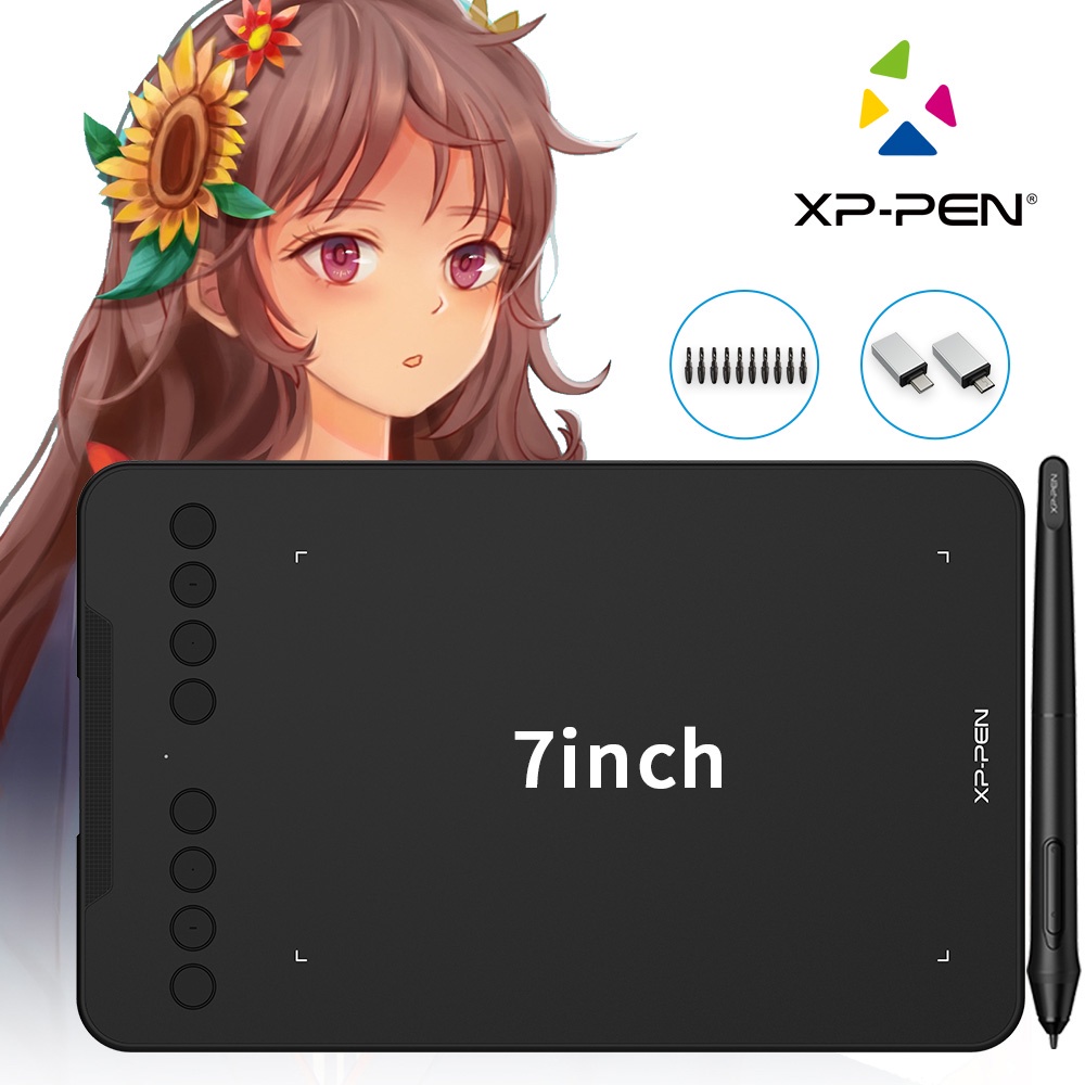 XpPen Deco Mini7 Digital Graphics Drawing Tablet Support Android Phone & Pc With Tilt Function