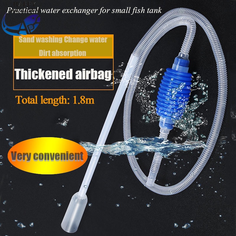 Aquarium Vacuum Siphon Gravel Cleaner Tool Easy Change Water and Dirt
