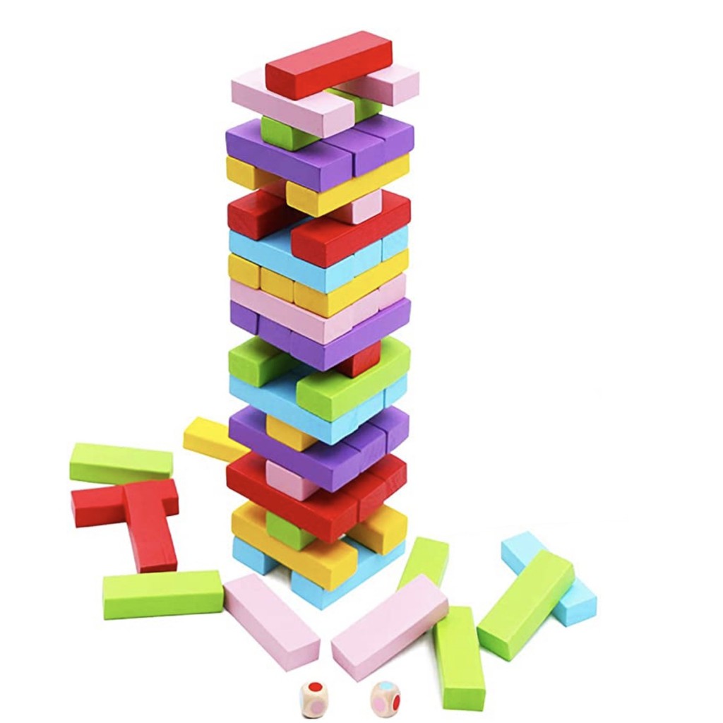 54pcs Big Wooden toys building blocks Educational wooden toys, family