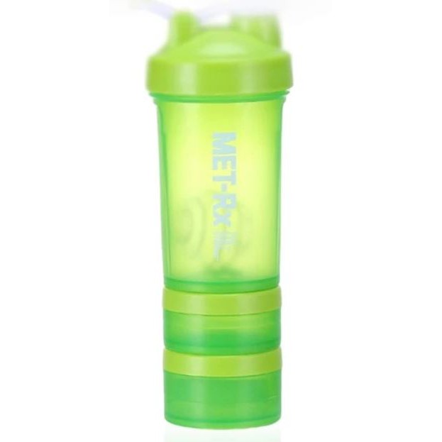 METRX Protein Shaker Fitness Bottle Powder with 3 Layer Twist 450 ml