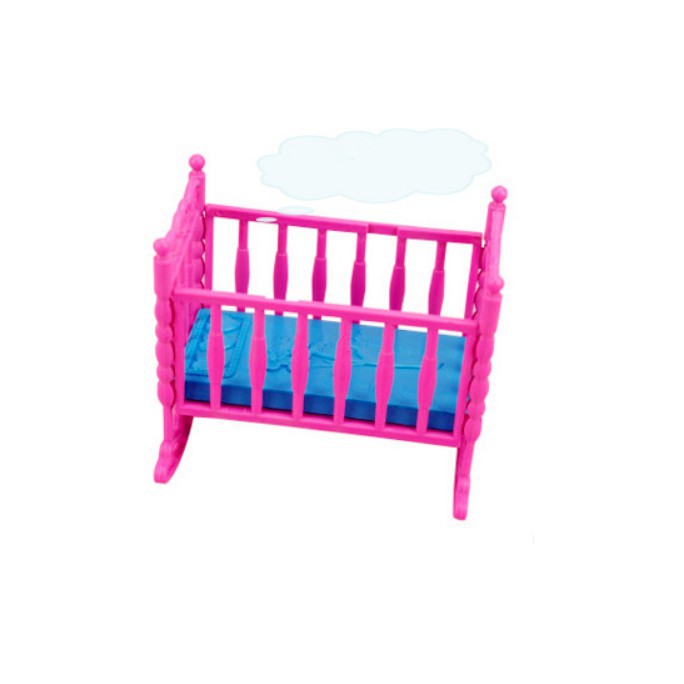 Baby Rocking Bed Bedroom Furniture for Barbie Dolls Shopee Philippines