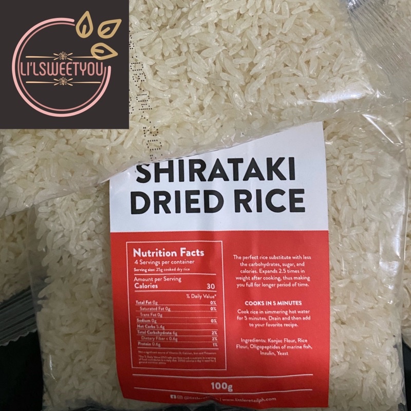 Dried Shirataki Rice 100g 500g Konjac Keto/Low Carb Diet / skinny