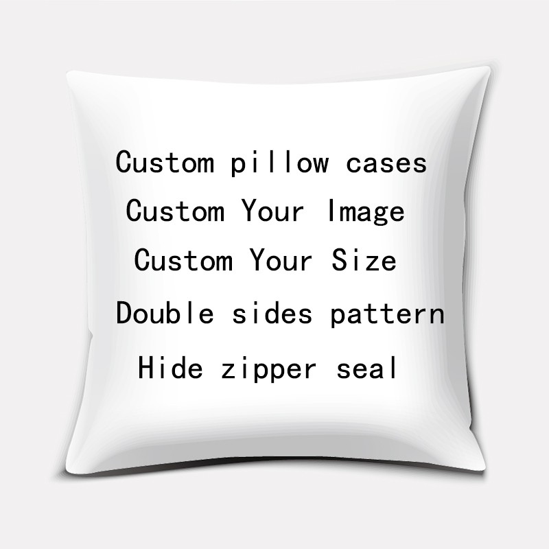 Custom high quality thick pillow cases double sides pattern pillow