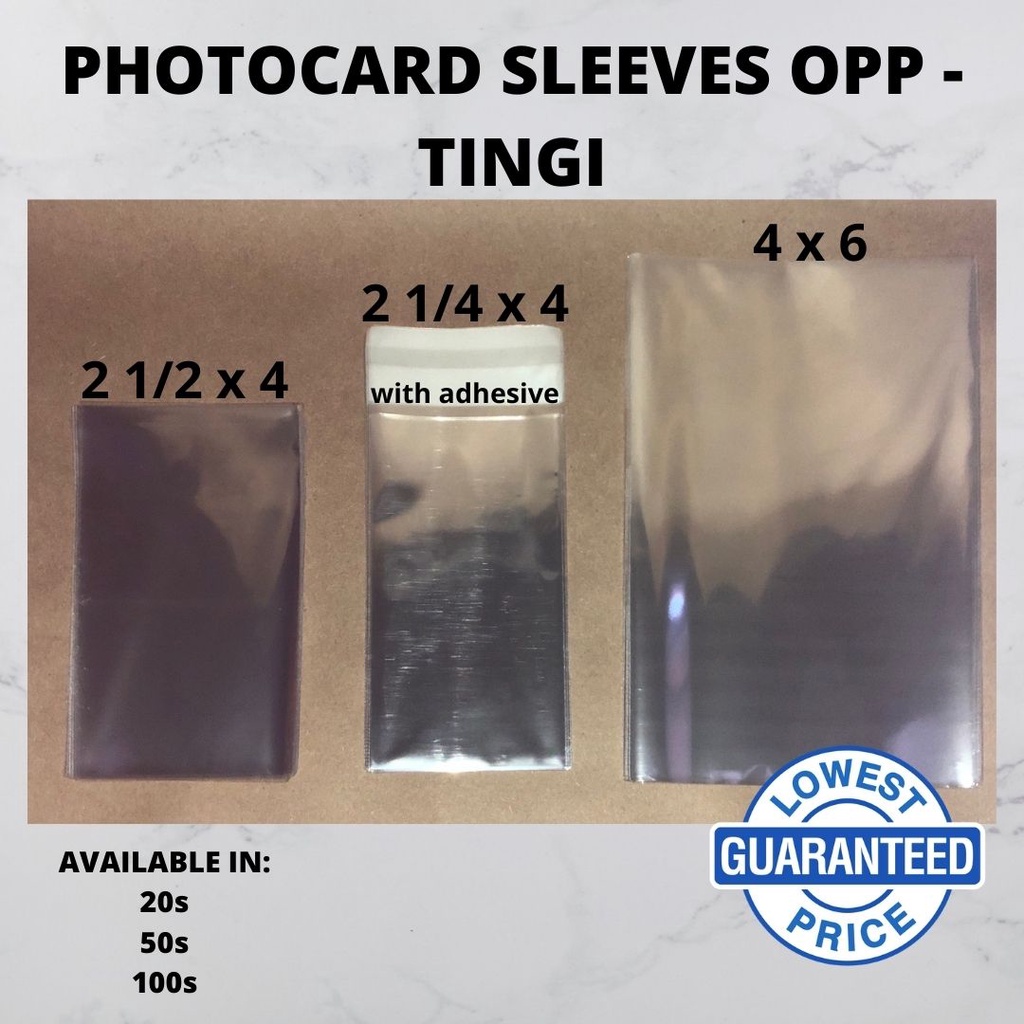 OPP PLASTIC BAGS FOR PHOTOCARDS TINGI (KPOP, NBA, GAMING, POSTERS