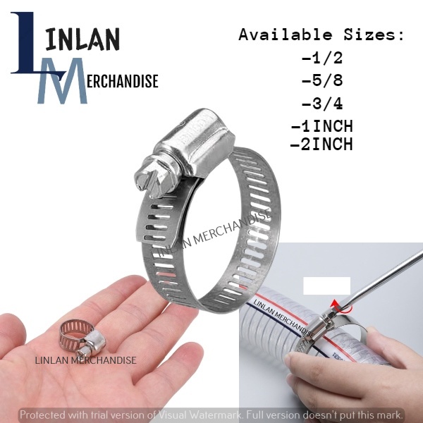 1 PC Adjustable Hose Clamp, LPG/Air Hose Clamp Garden Hose Clamp 3021