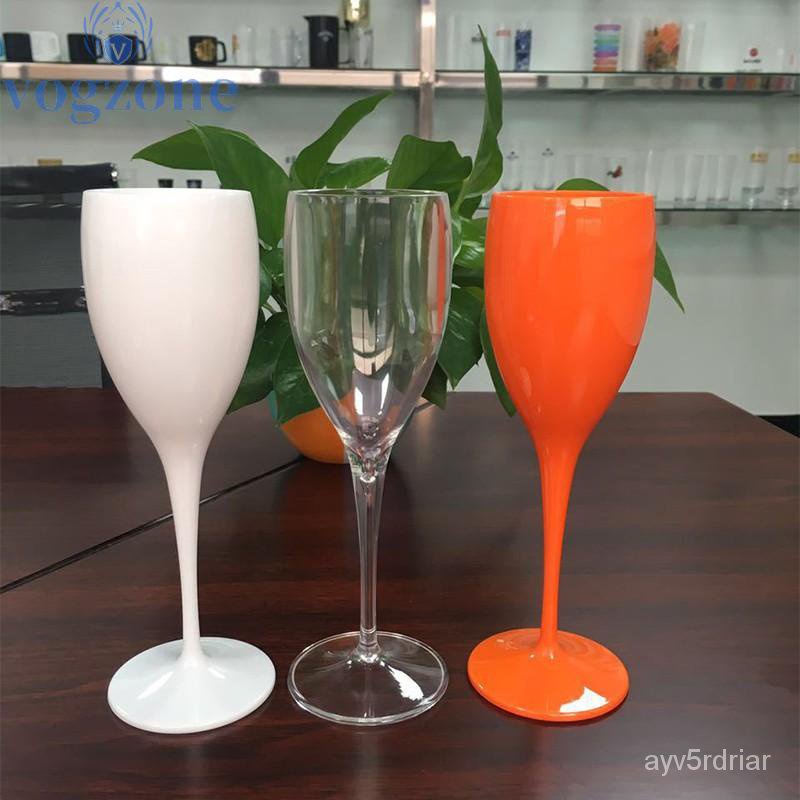 PC plastic champagne glass wine glass bar acrylic wine bottle clear