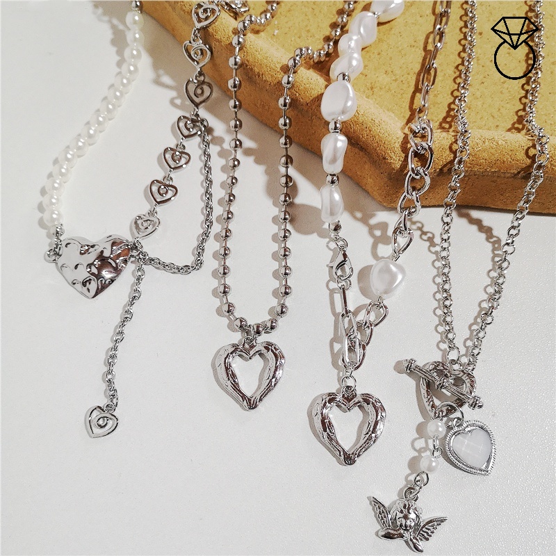 Silver Color Alloy Women' Temperament Necklace / Heart Shape Pendant
