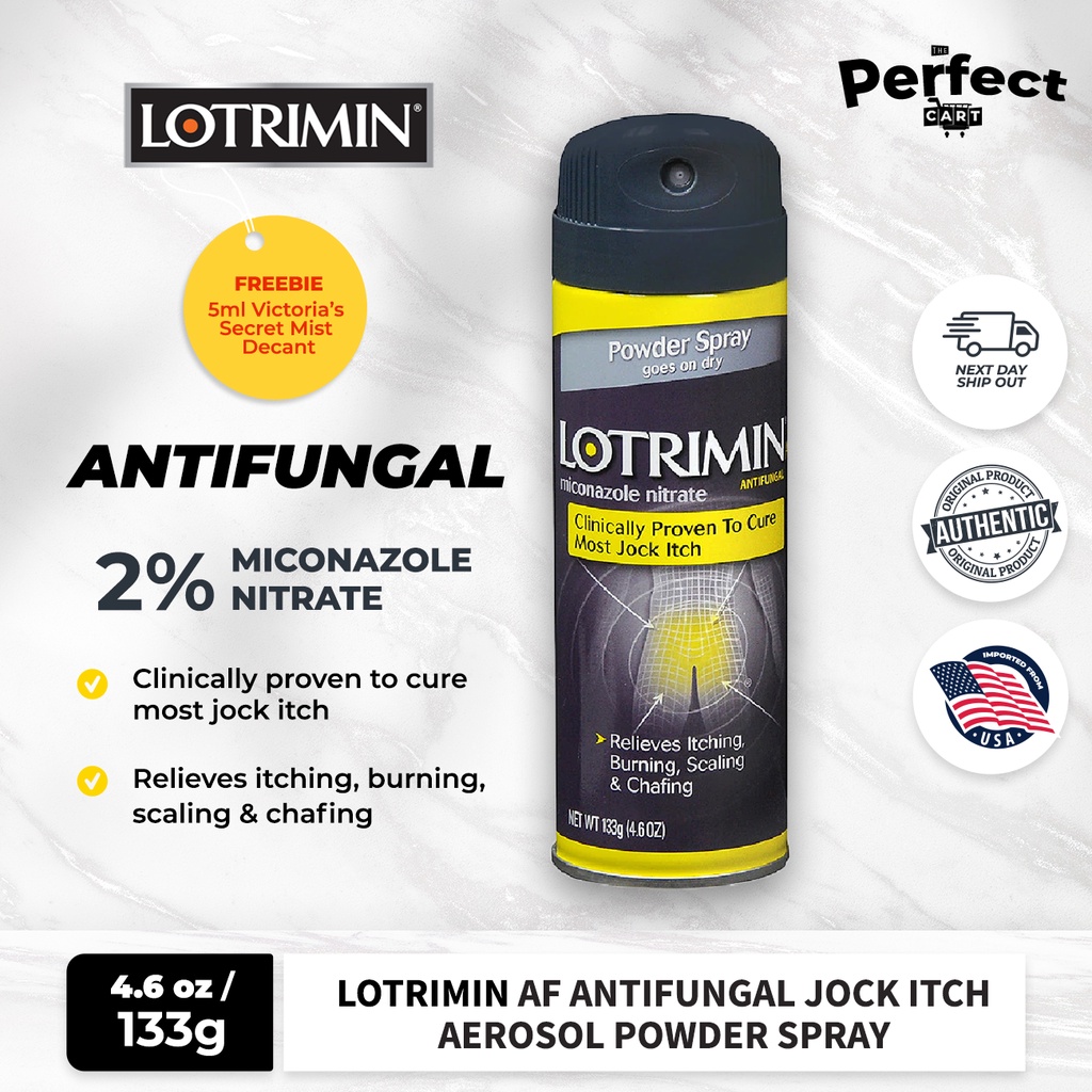 Lotrimin AF Antifungal Jock Itch Aerosol Powder Spray, Super Size 4.6