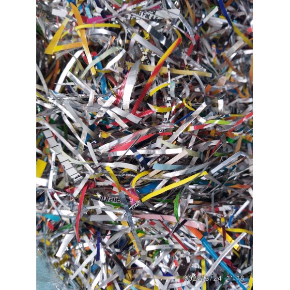 shredded plastic/chips wrapper/350g Shopee Philippines