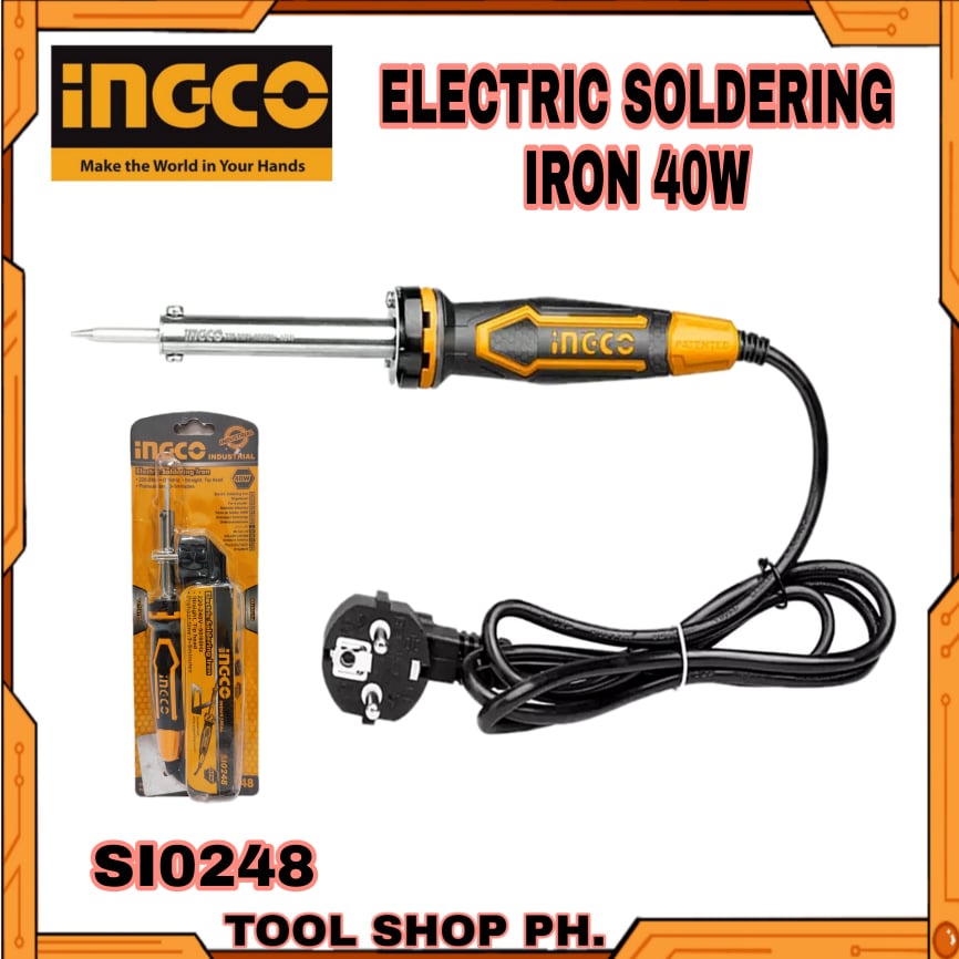 INGCO Electric Soldering Iron 40W / 60W / 100W Shopee Philippines