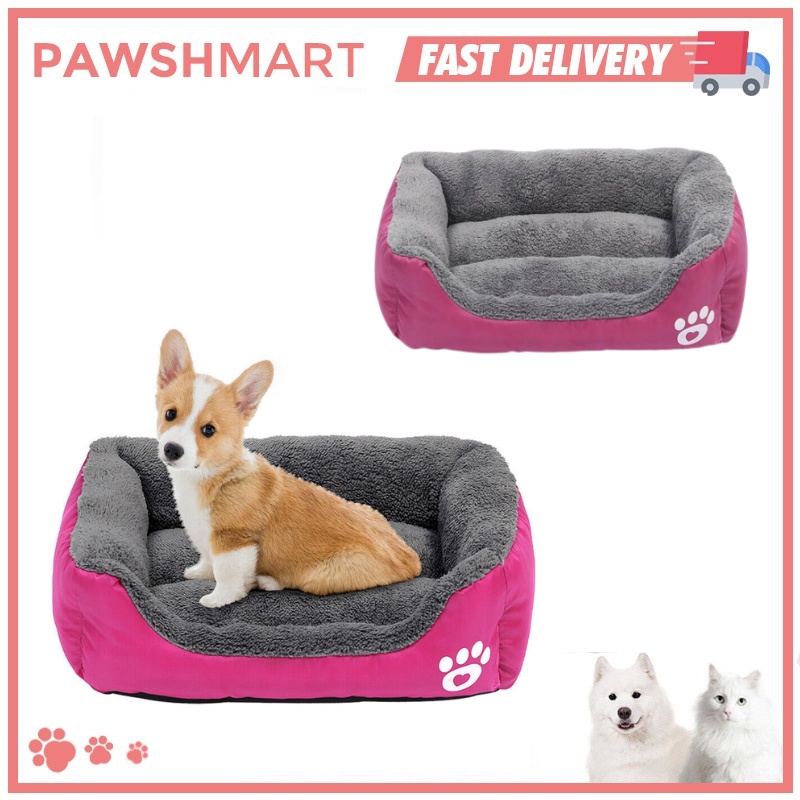 PAWSH MART Rectangle Soft Fleece Pet Bed for Pets Sleeping Dog Dogs
