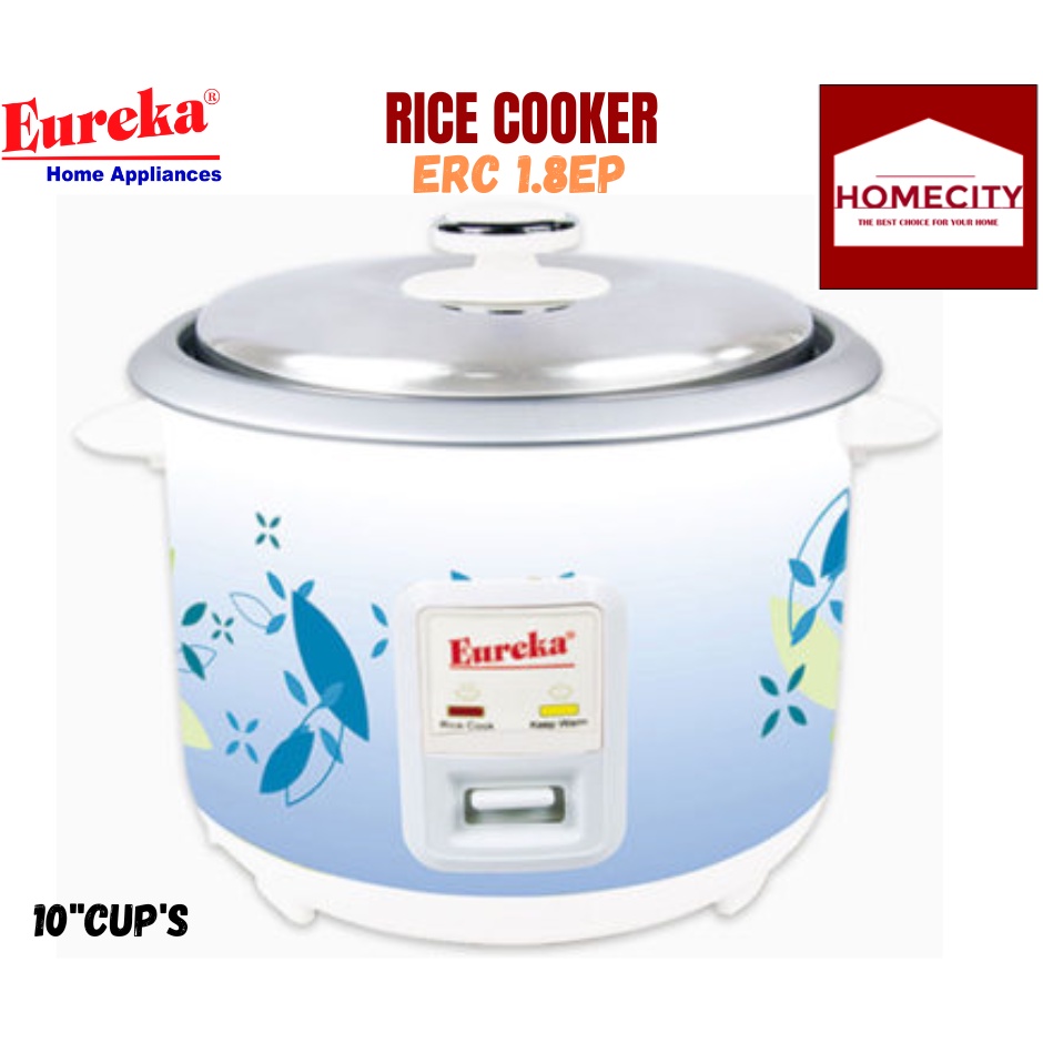 EUREKA RICE COOKER ERC1.8EP W/OUT STEAMER COLOR/DESIGN VARIATION