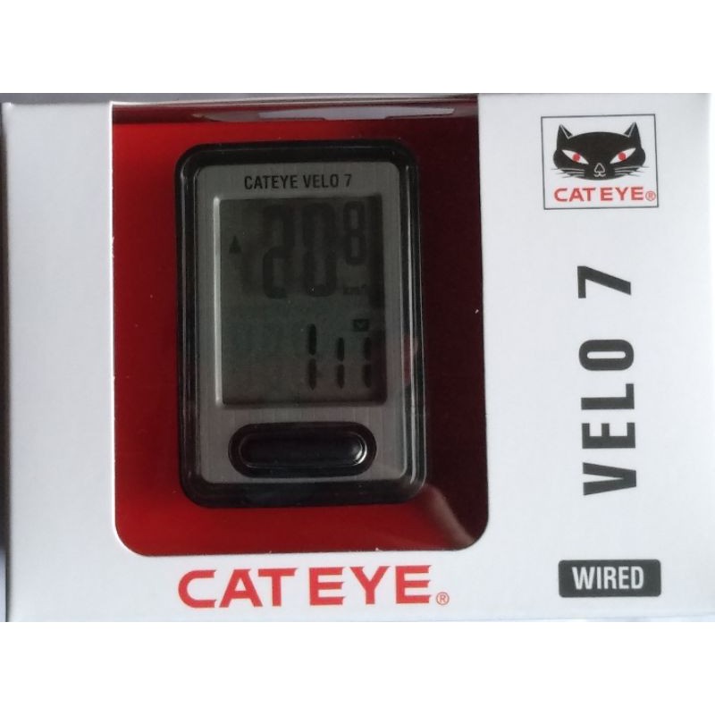 Cateye Velo 7 Speedometer Wired Bike Speedometer Shopee Philippines