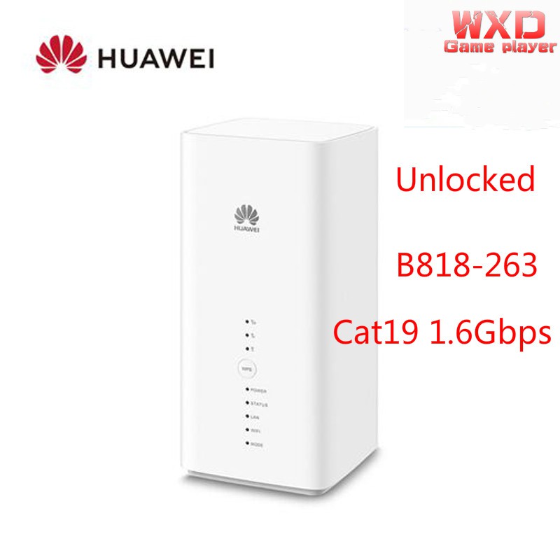In StockHuawei B818 B818263 4G LTE 1600 Mbps Cat19 5CA 4X4 MIMO Sim Card Router Mobile Wifi