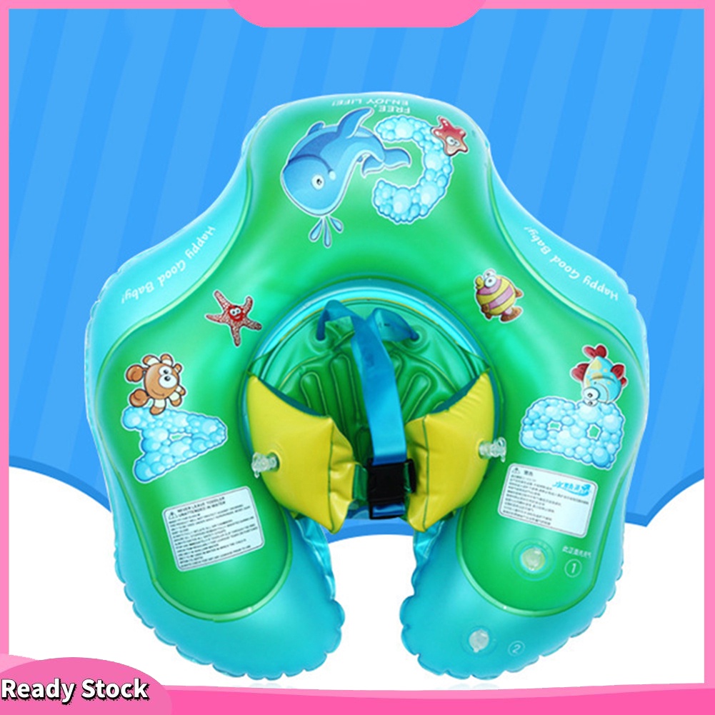 ♡WT Inflatable Baby Swimming Ring Pool Float Antirollover Safety Seat
