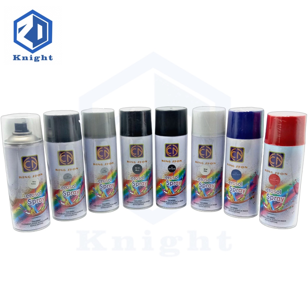 Knight BOSNY/KING SFON Aerosol Spray Paint Solid Colors Acrylic Spray