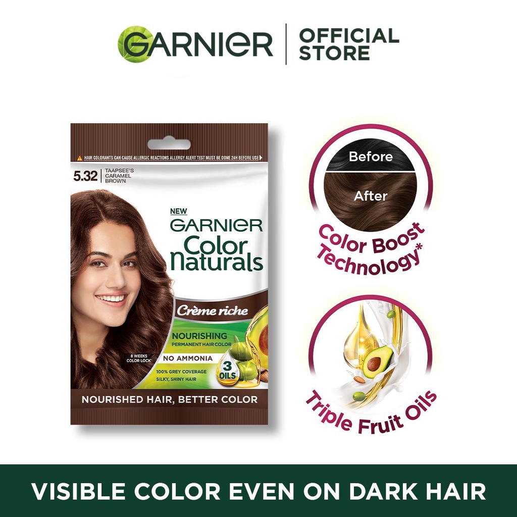 Garnier Color Naturals 5.32 Caramel Brown Hair Color (LongLasting