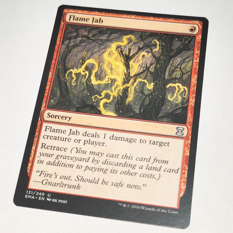 MTG Card FLAME JAB Magic the Gathering Trading Card Game Red Shopee