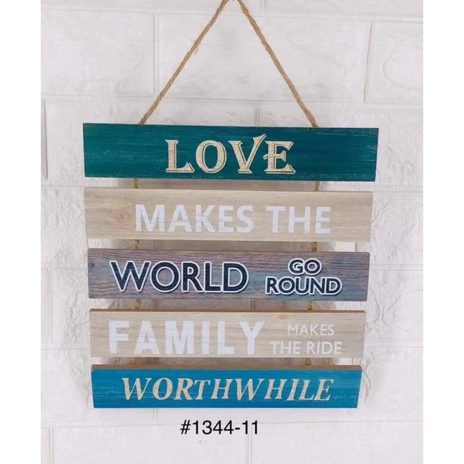 Wooden Wall Decor Inspirational Quotes Size 30x40cm Shopee Philippines