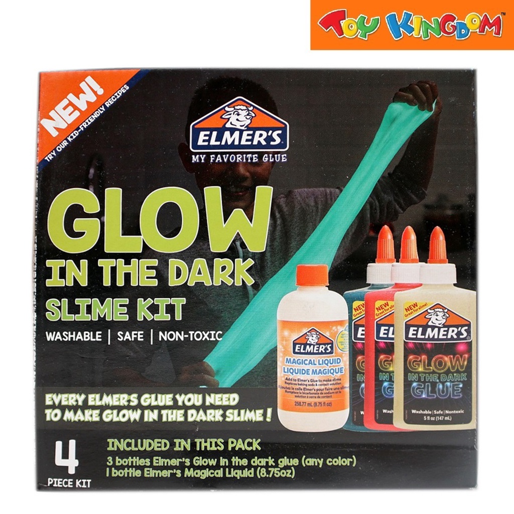 Elmer's Glow intheDark Slime Kit 4 pcs Shopee Philippines