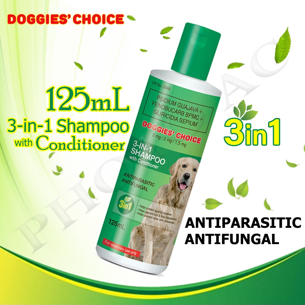 Doggies Choice Herbal Medicated 3in1 Shampoo with Conditioner125ml