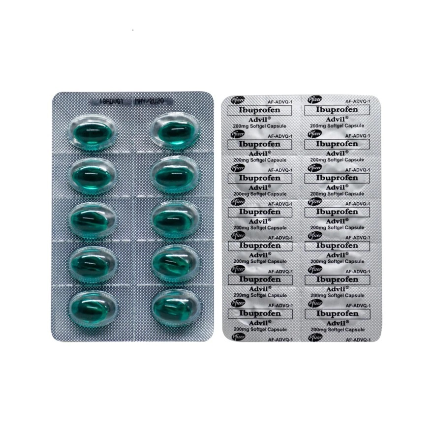 Advil Ibuprofen Softgel Capsule 200mg (Sold per Capsule) Shopee