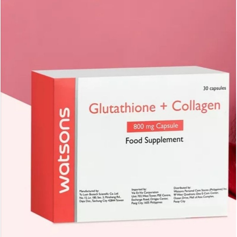 Watsons Glutathione + Collagen 30's(New Packaging) Shopee Philippines
