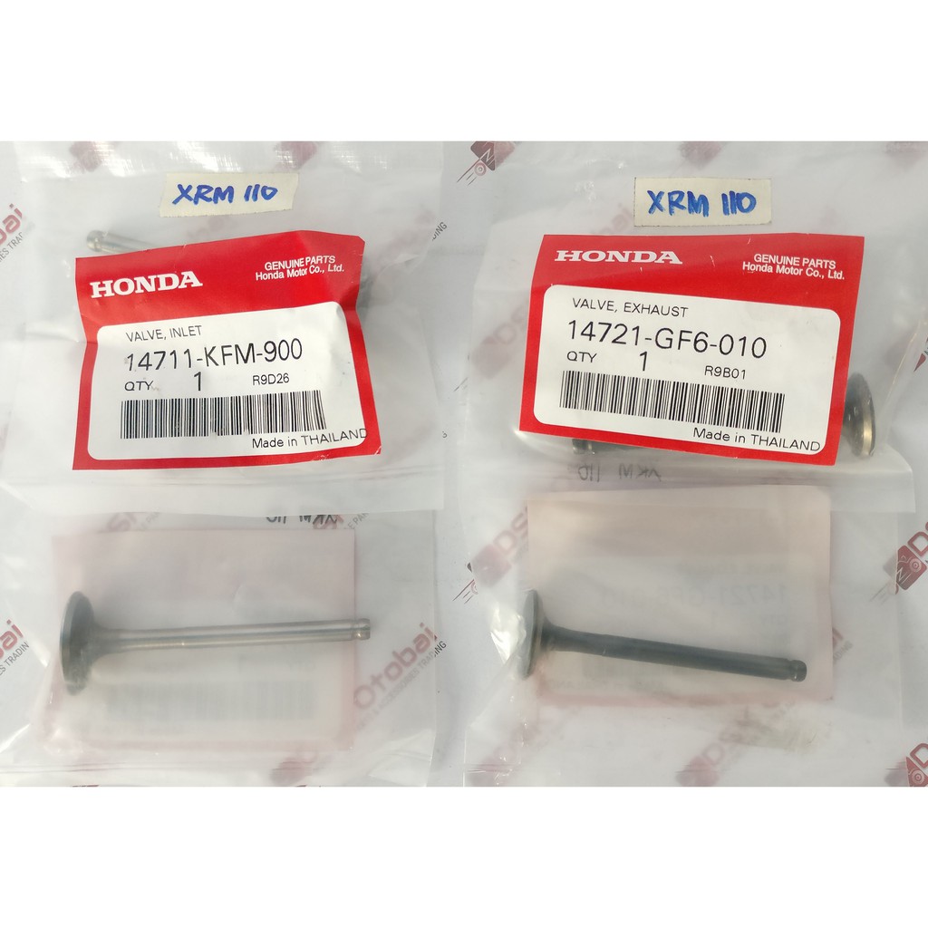 XRM 110, Wave 100 Intake Valve & Exhaust Valve (Genuine) Shopee