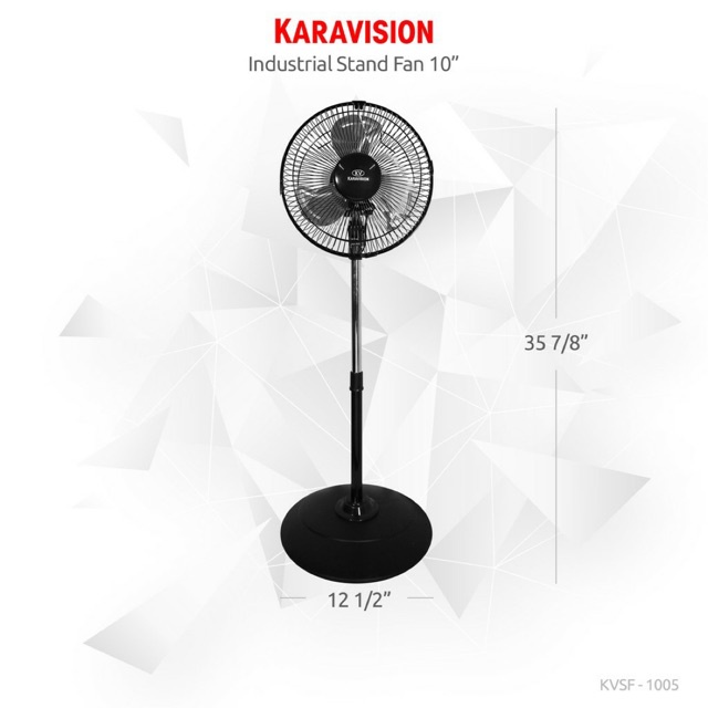 Karavision 10” Industrial Stand Fan (Electric Fan) Shopee Philippines