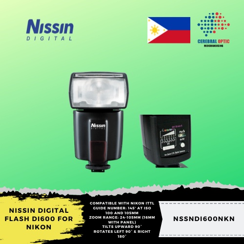 Nissin Digital Flash Di600 for Nikon (OLD PACKAGING) Shopee Philippines