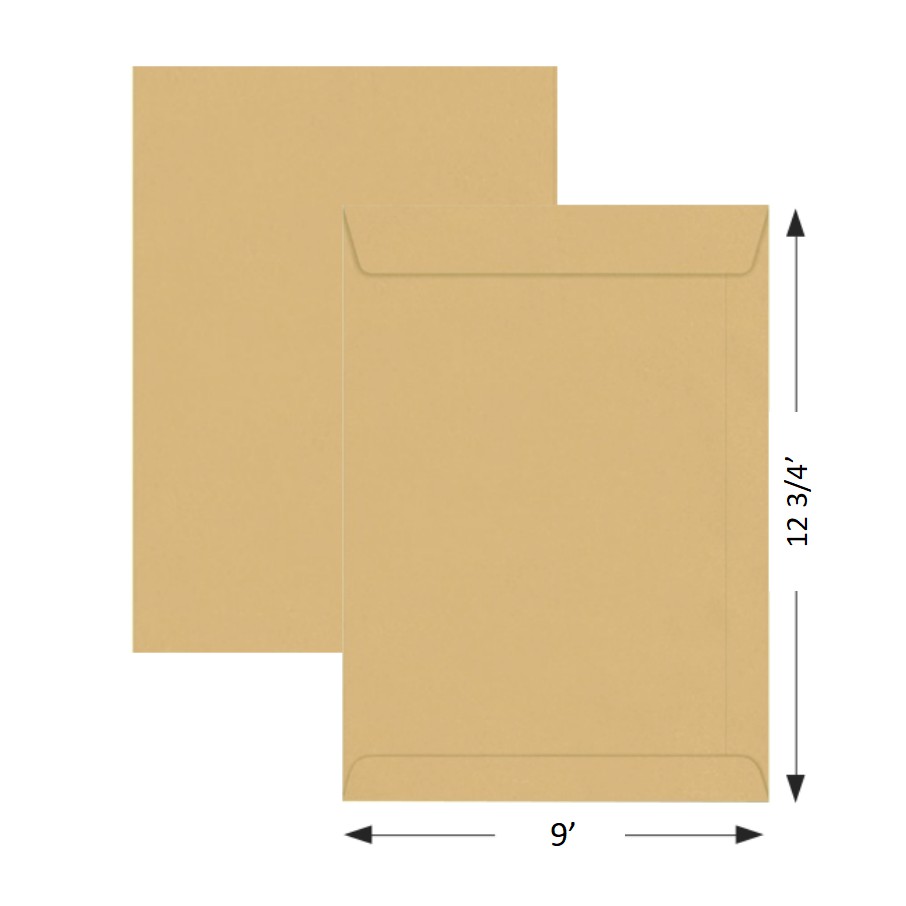 A4 9" x 12 3/4" White / Brown Envelope without Window 1 pcs Shopee Philippines