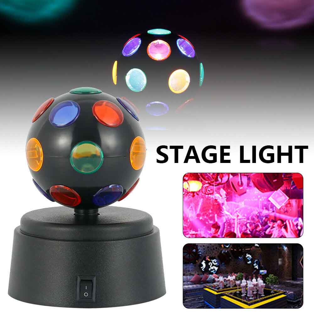Disco Light Ball Crystal Party DJ Rotating LED Magic Stage Club Lamp