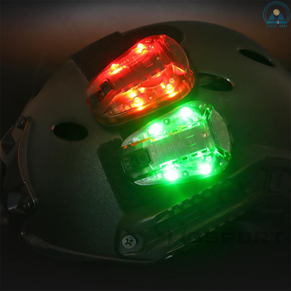 Sunny Helmet Strobe Light Water Resistant Helmetmounted Lamp Survival Safety Flash Light For