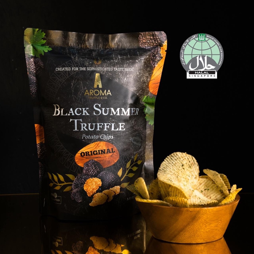 AROMA Black Summer Truffle Potato Chips (Original) 115 Grams Shopee