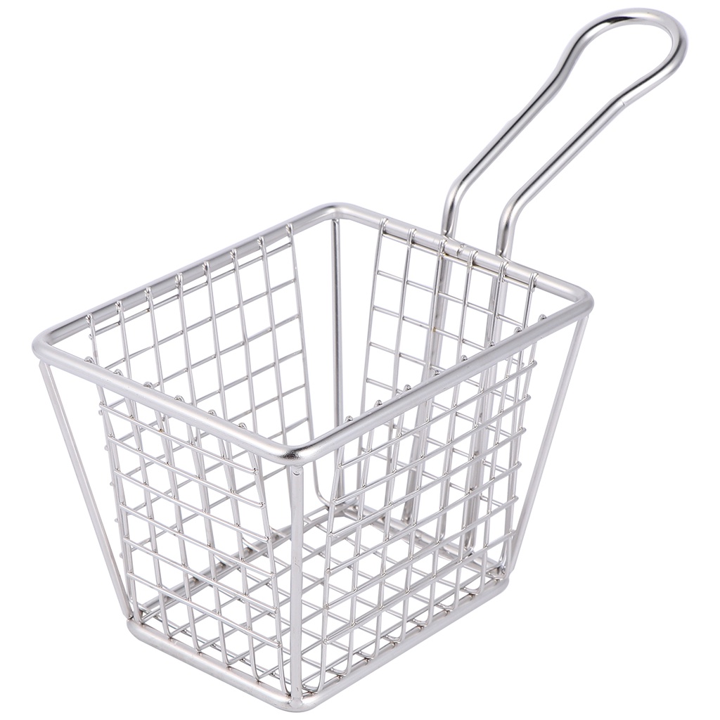 Square Mesh Frying Basket Strainer Mini Food Colander Mesh Fry Filter