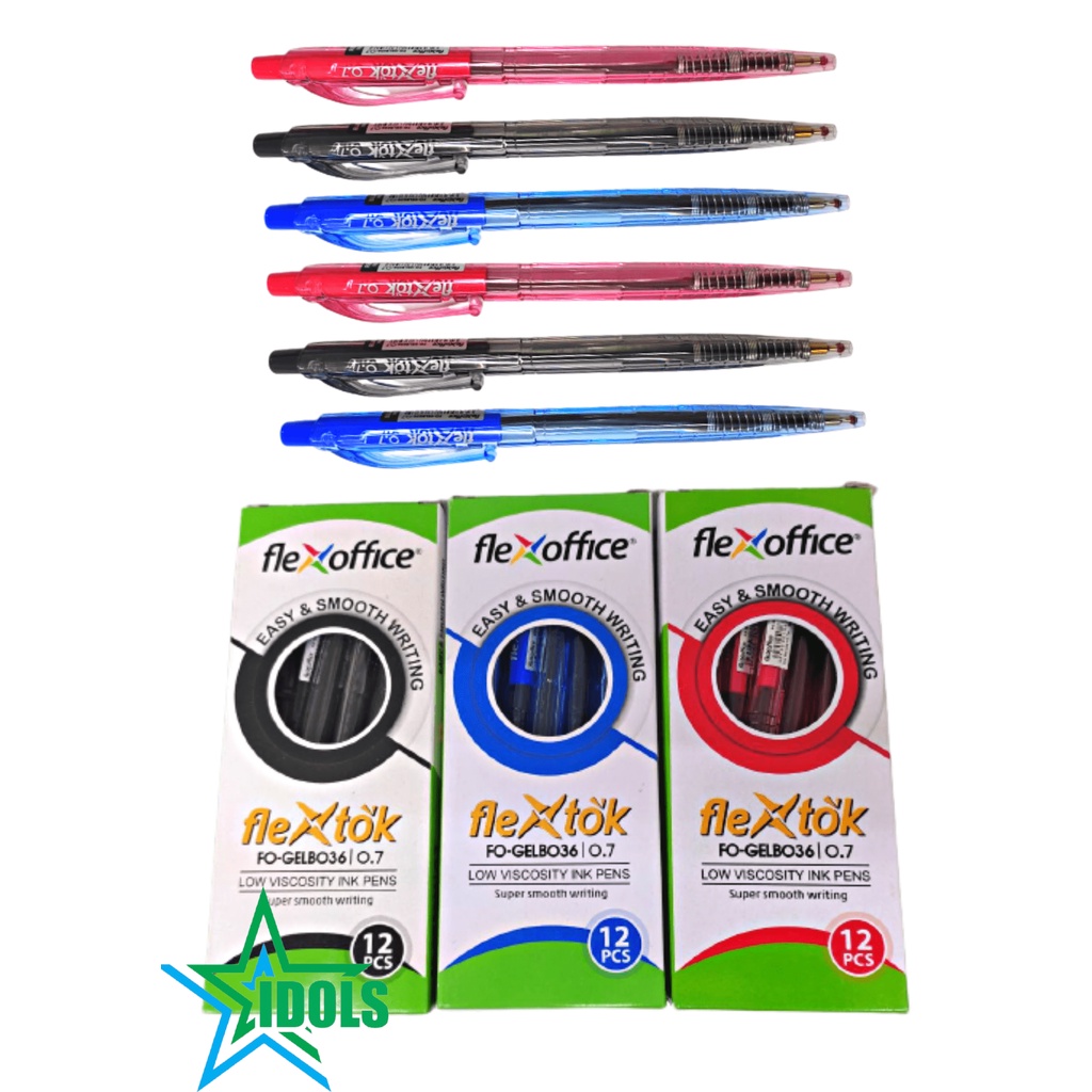 FLEXTOK RETRACTABLE PEN 0.7 12pcs Shopee Philippines