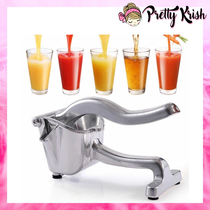 Manual Fruit Juicer, Alloy Lemon Squeezer Heavy Duty Hand Press Fruit Juicer Portable Detachable