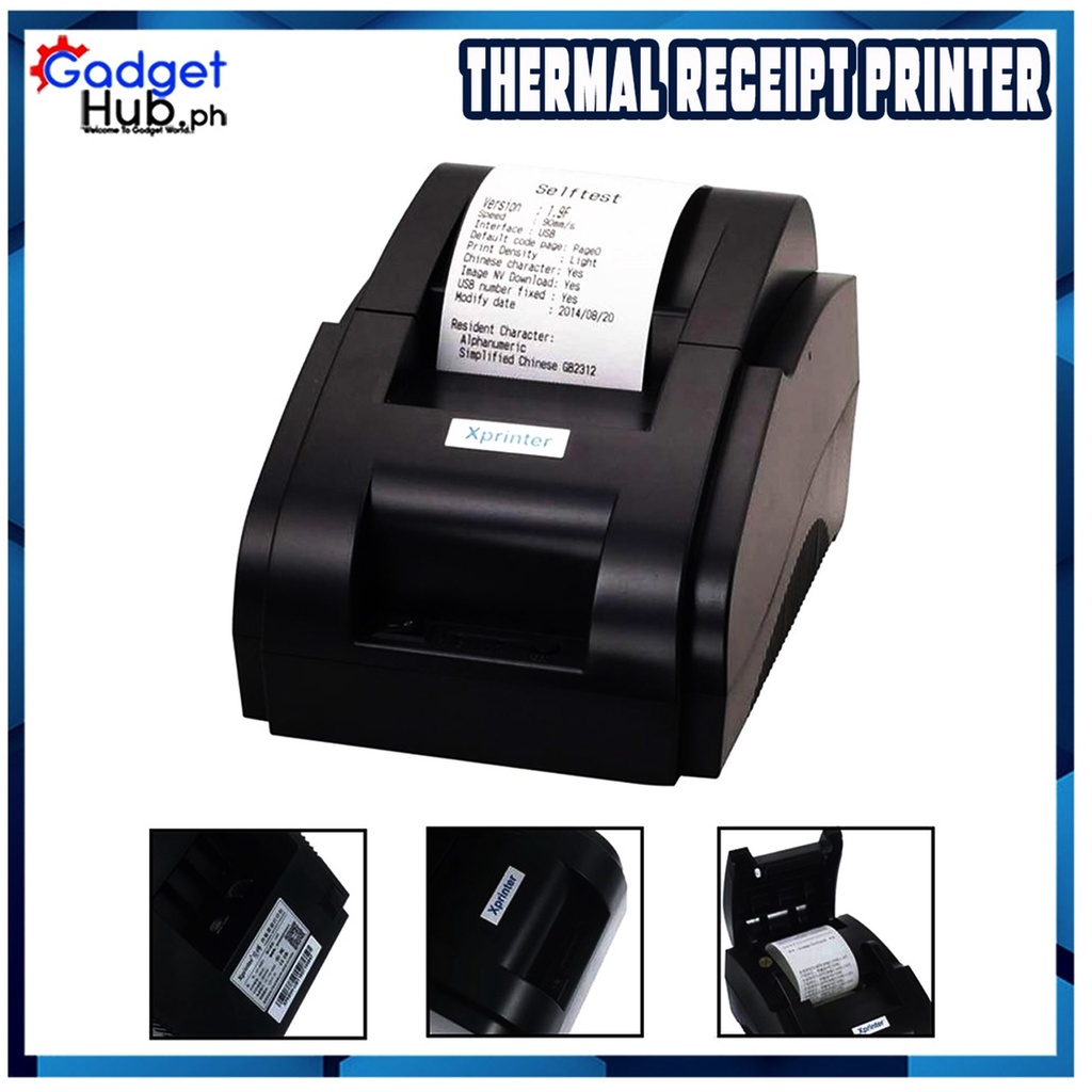 XPRINTER XP58H or SENDA JP58H Thermal Receipt Printer, 58mm*45mm Thermal Paper WITH 4&5 Cash