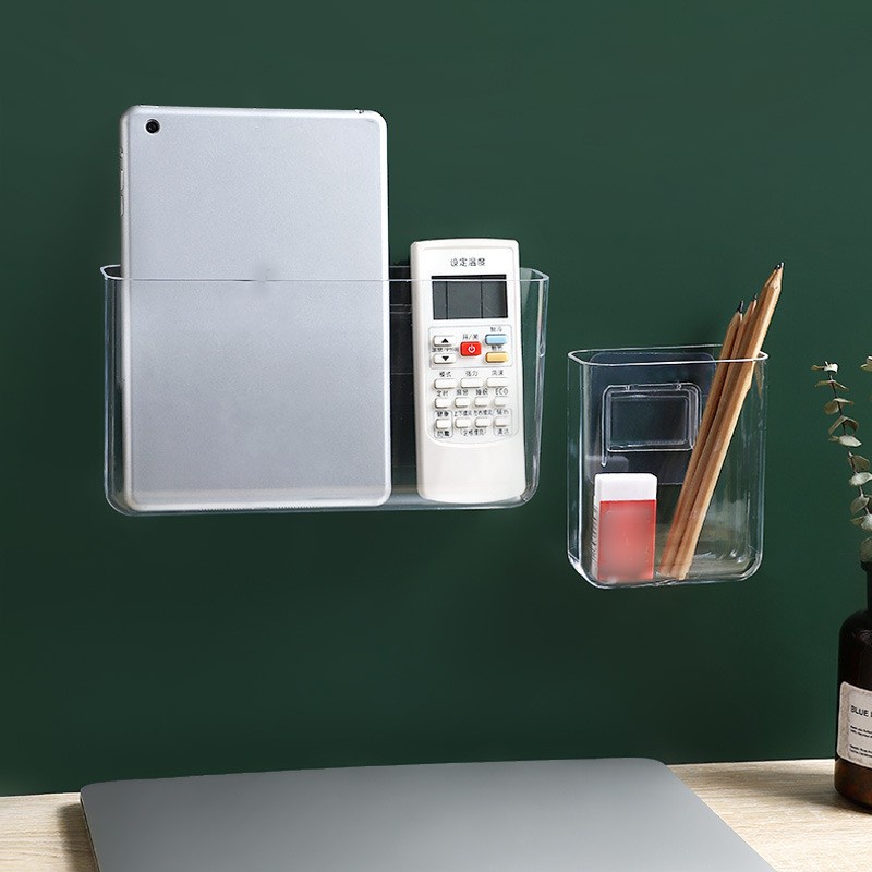 Transparent Wall Mounted Storage Boxes/ Desk Organizer for Pens and