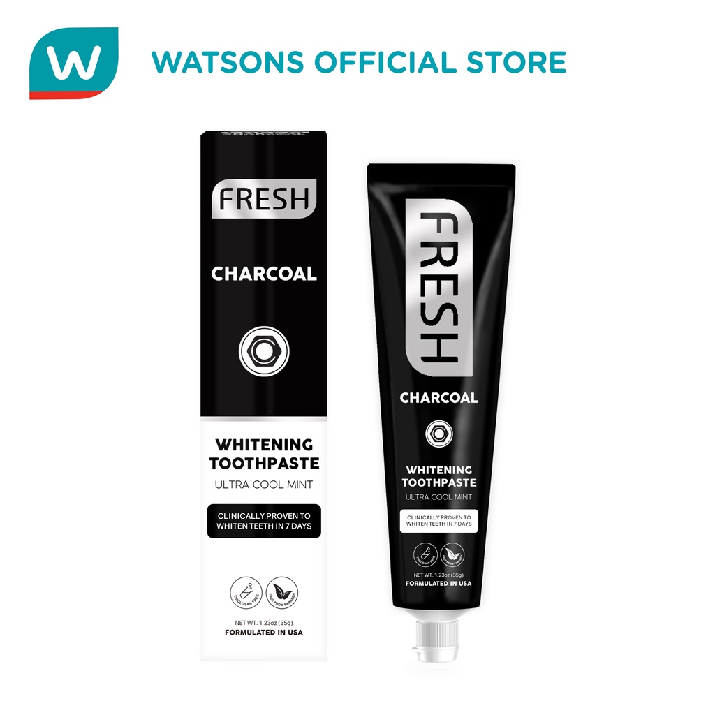 FRESH Charcoal Whitening Toothpaste 35ml Shopee Philippines