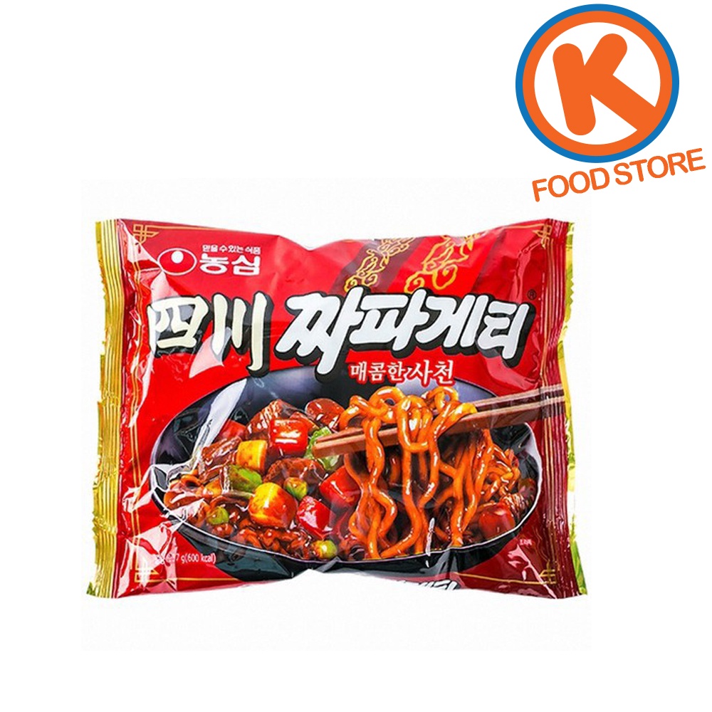 Nongshim Sichuan Spicy JJapagetti Black Bean Sauce Ramen 137g Korean