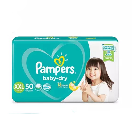 Pampers Baby Dry Taped Diaper Extra Extra Large 50 x 1 pack (50 diapers