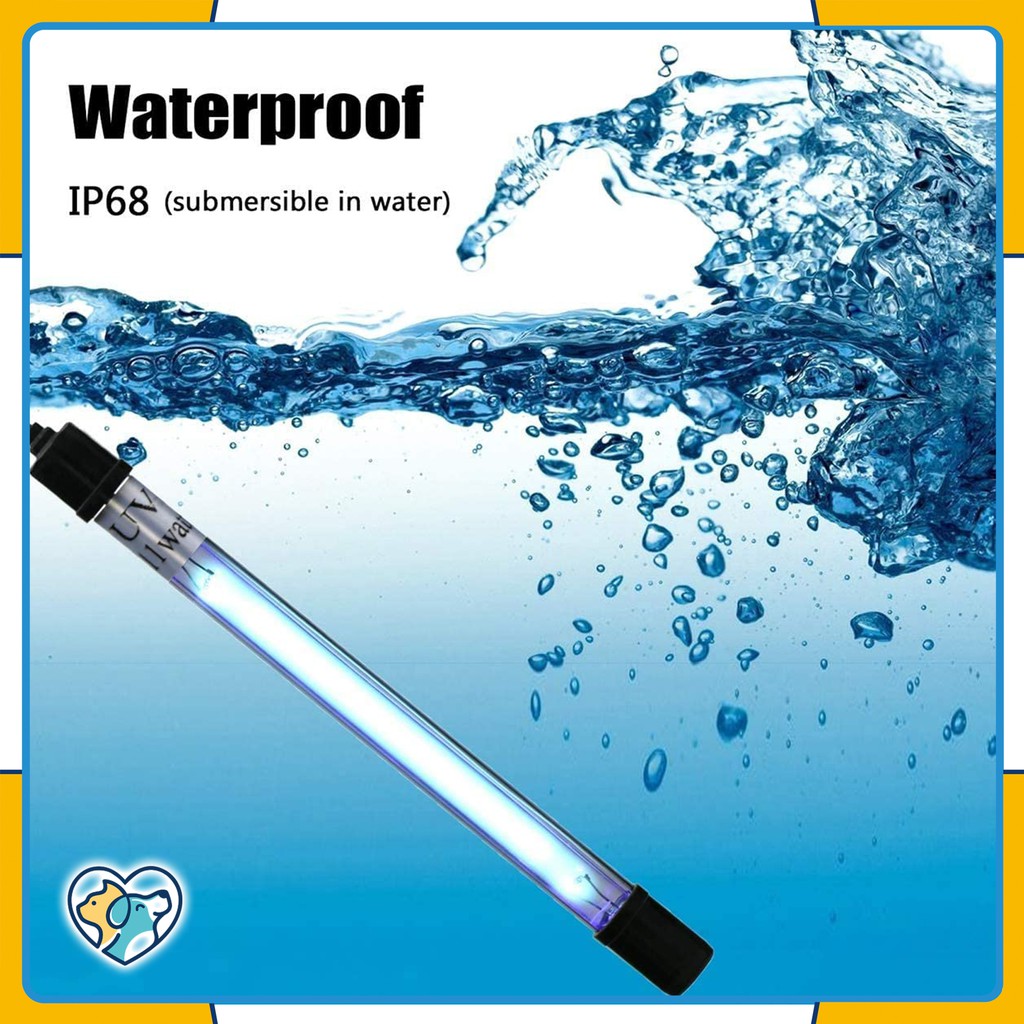 20W UV Light Fish Tank UV Sterilization Lamp Pond Water Purification